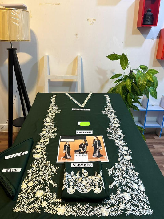 Embroidered 2Pc Lawn Unstitched Summer Dress - DM-08