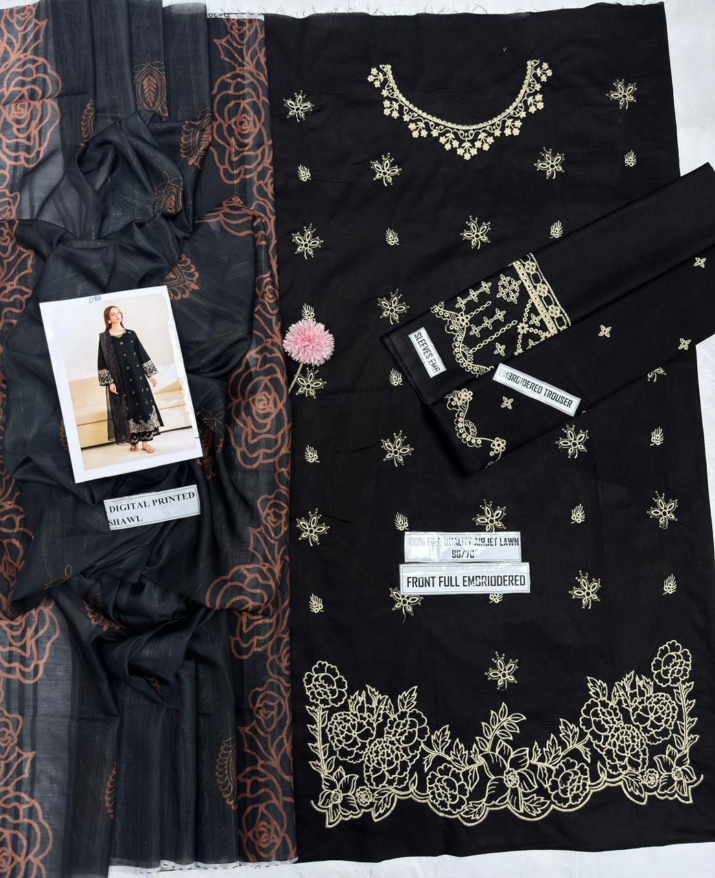 LAAM 3PC Lawn Fabric