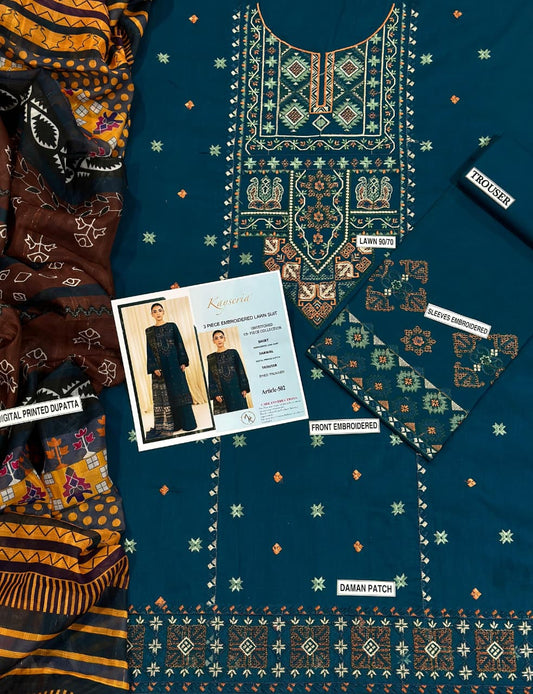 Sapphire 3PC Lawn Fabric