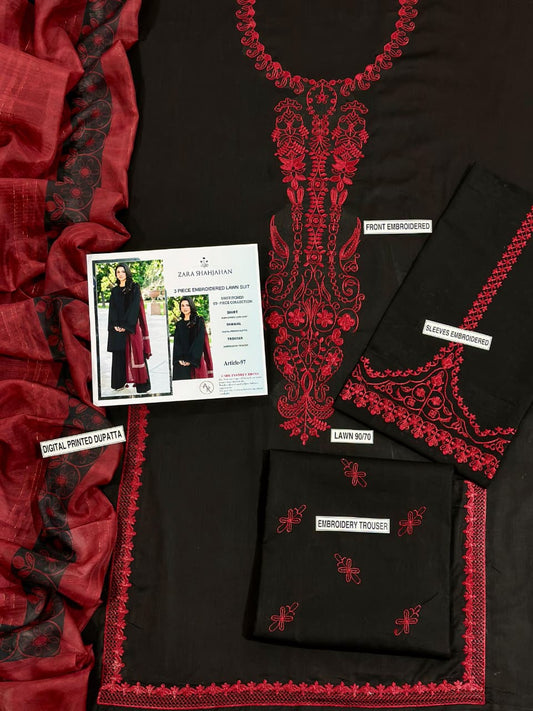 Sapphire 3PC Lawn Fabric