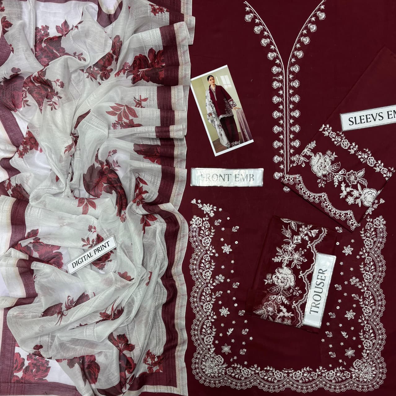 Coco By Zara ShahJahan 3PC Lawn Fabric