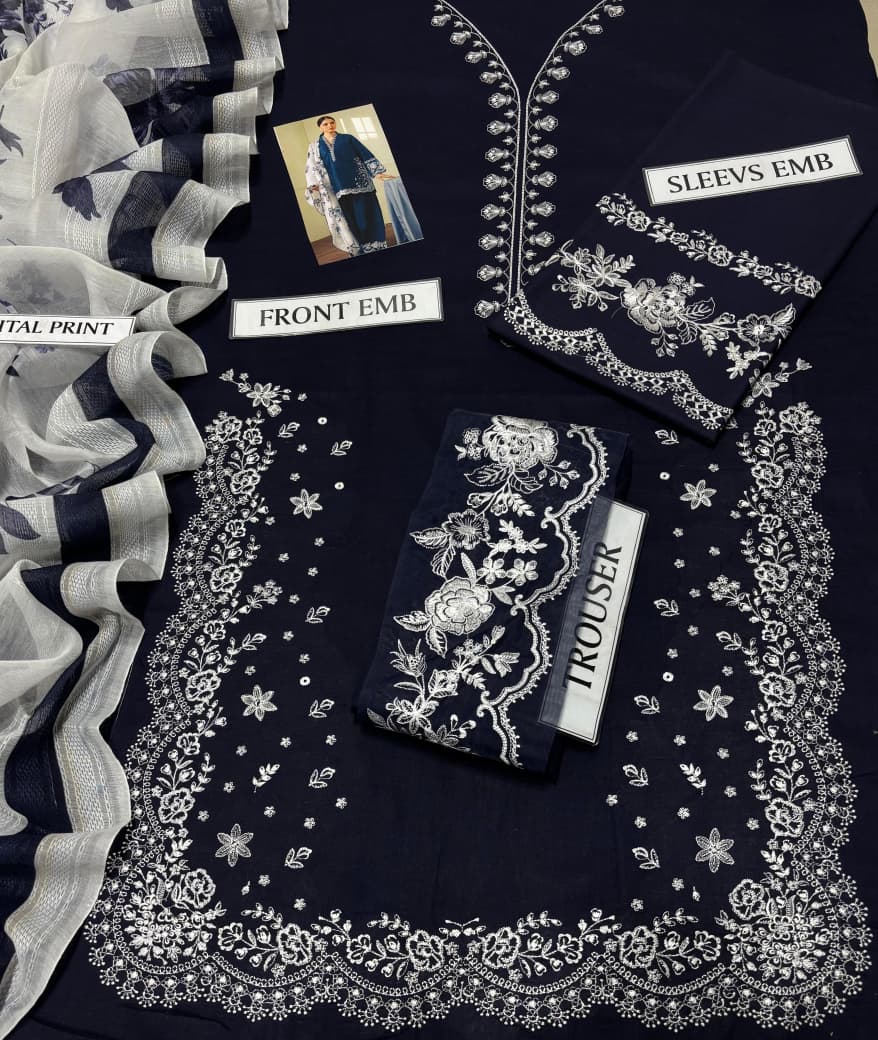 Coco By Zara ShahJahan 3PC Lawn Fabric