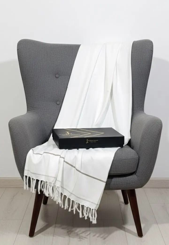 Men’s Premium Wool Shawl with Box ( Off White)