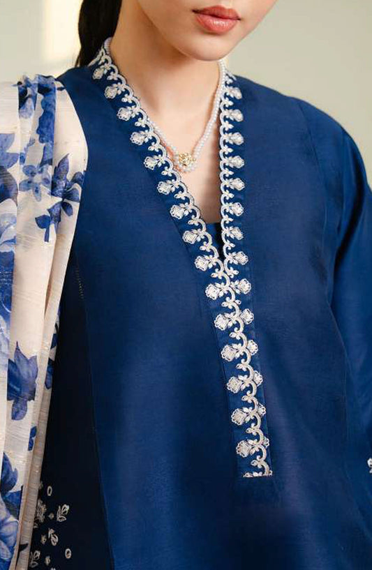 ZARA SHAHJAHAN Lawn Embroidered 3 Piece | AS-23