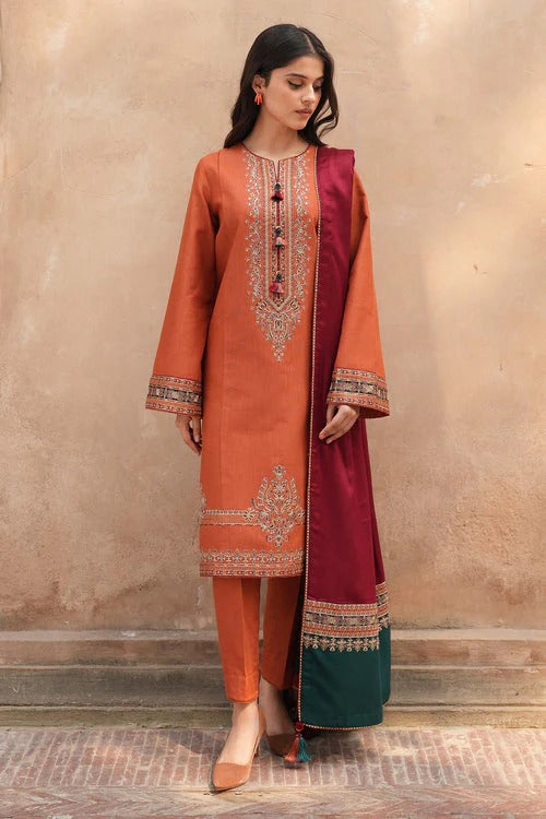Jazmin – Luxury Embroidered 3-Piece in DHANAK UNSTICED