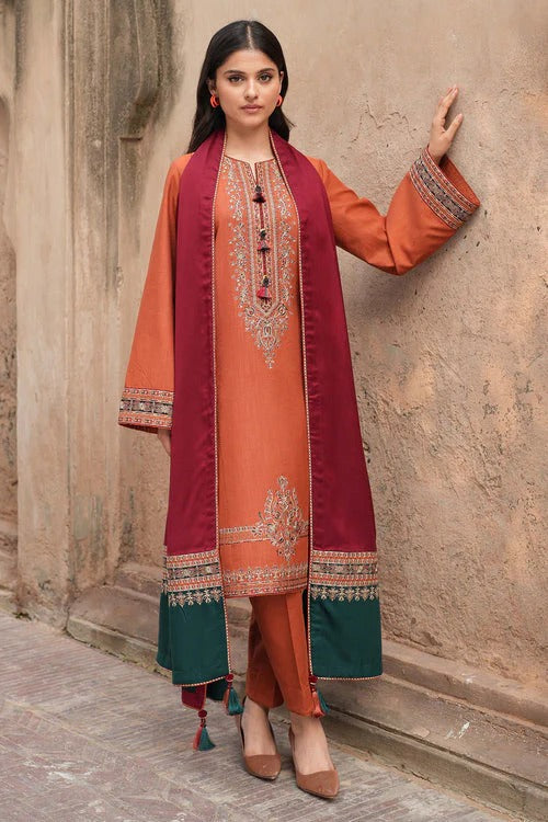 Nose Pill  – Luxury Embroidered 3-Piece in Lawn UNSTICED AS-30