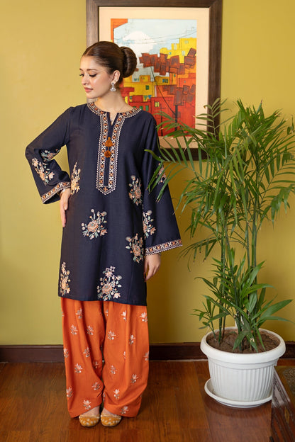 UNSTITCHED 2PC LAWN EMBROIDERED SUIT