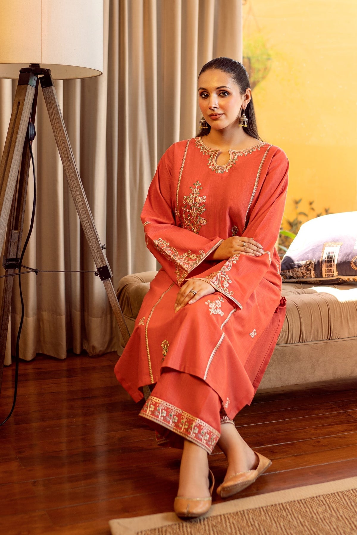 UNSTITCHED 2PC LAWN EMBROIDERED SUIT