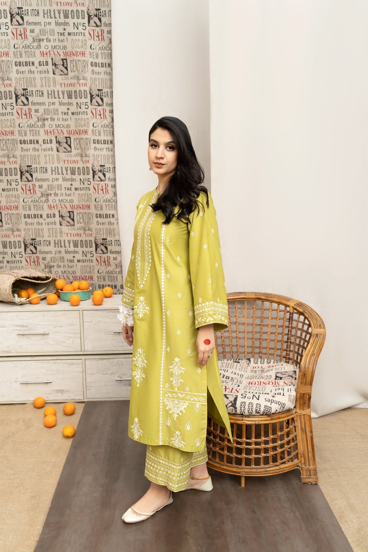 Embroidered 3-Piece in Lawn UNSTICED