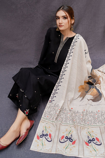 Embroidered 3-Piece in Lawn UNSTICED