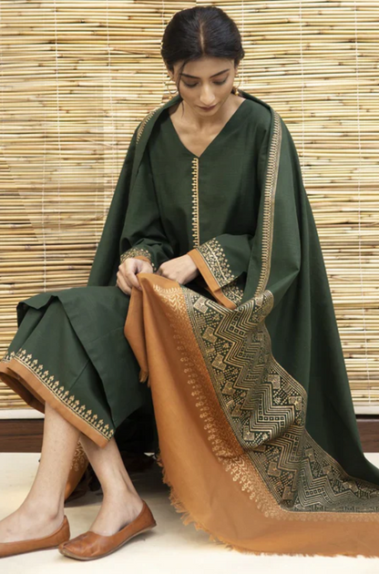 Asiling - Luxury Embroidered Unsticed 3-Piece in Lawn AS-07