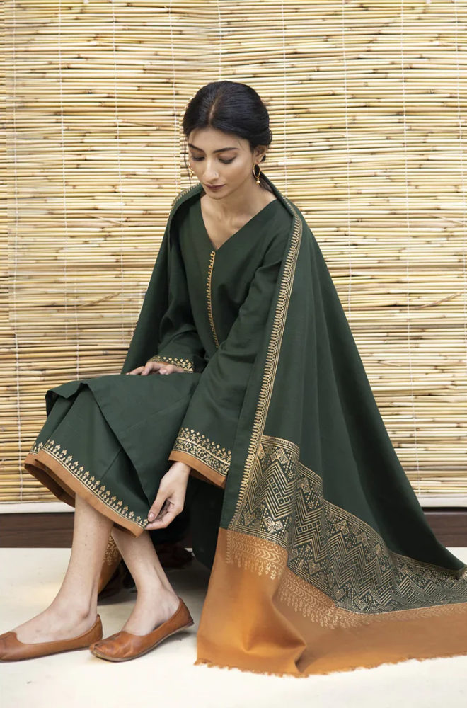 Asiling - Luxury Embroidered Unsticed 3-Piece in Lawn AS-07