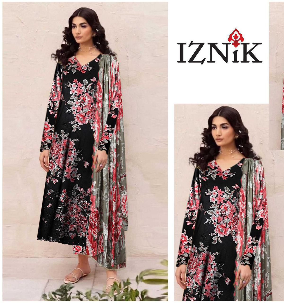 ✨ Khaddar Embroidered Unstitched Suit with Khaddar Shawl ✨