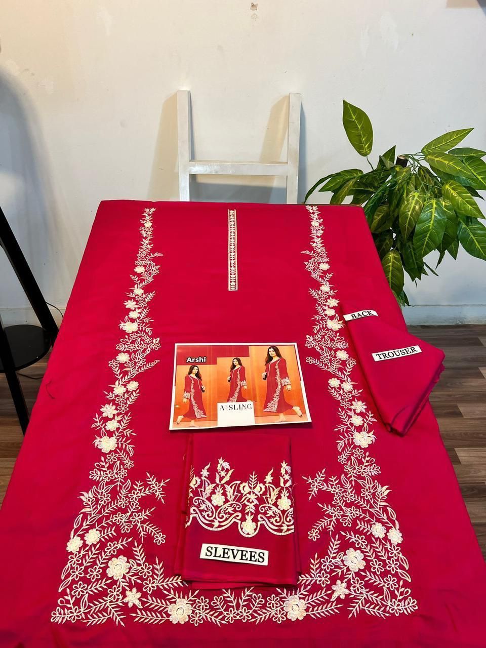 UNSTITCHED 2PC LAWN EMBROIDERED SUIT