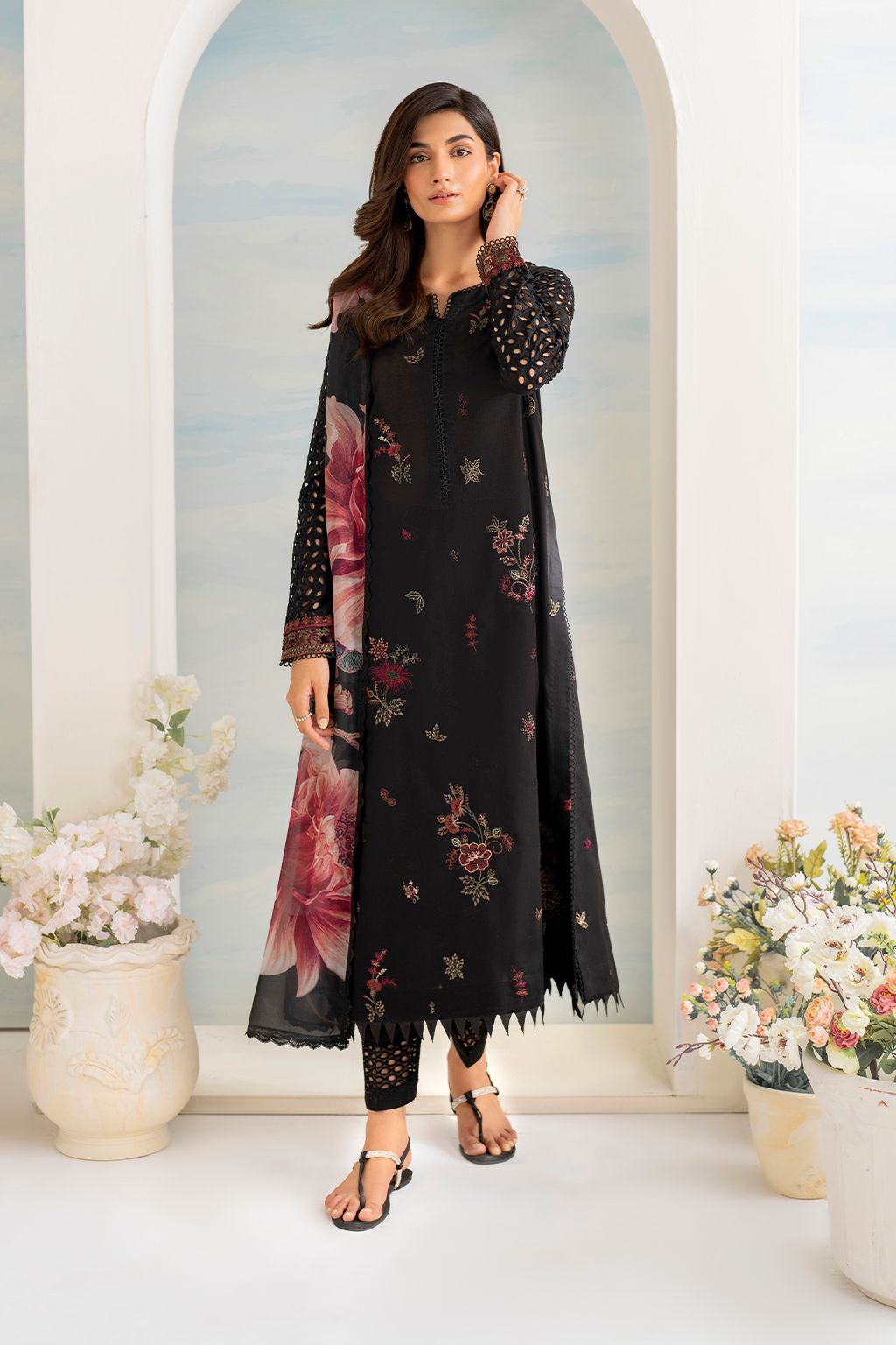 Unstiched 3PC Lawn Fabric