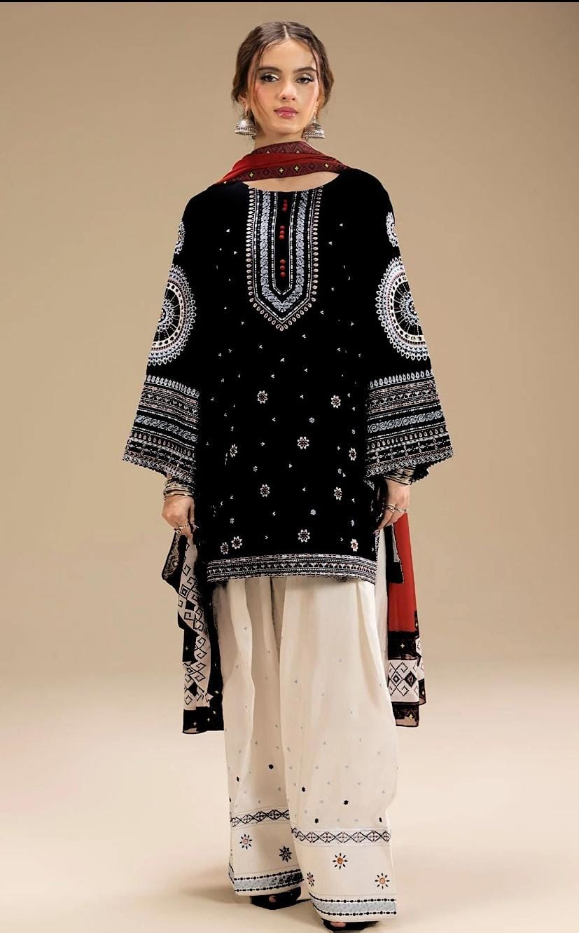 Jazmine Unstiched 3PC Lawn Fabric