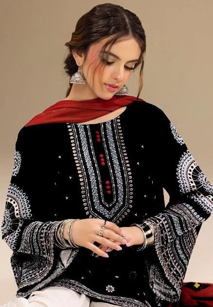 Jazmine Unstiched 3PC Lawn Fabric
