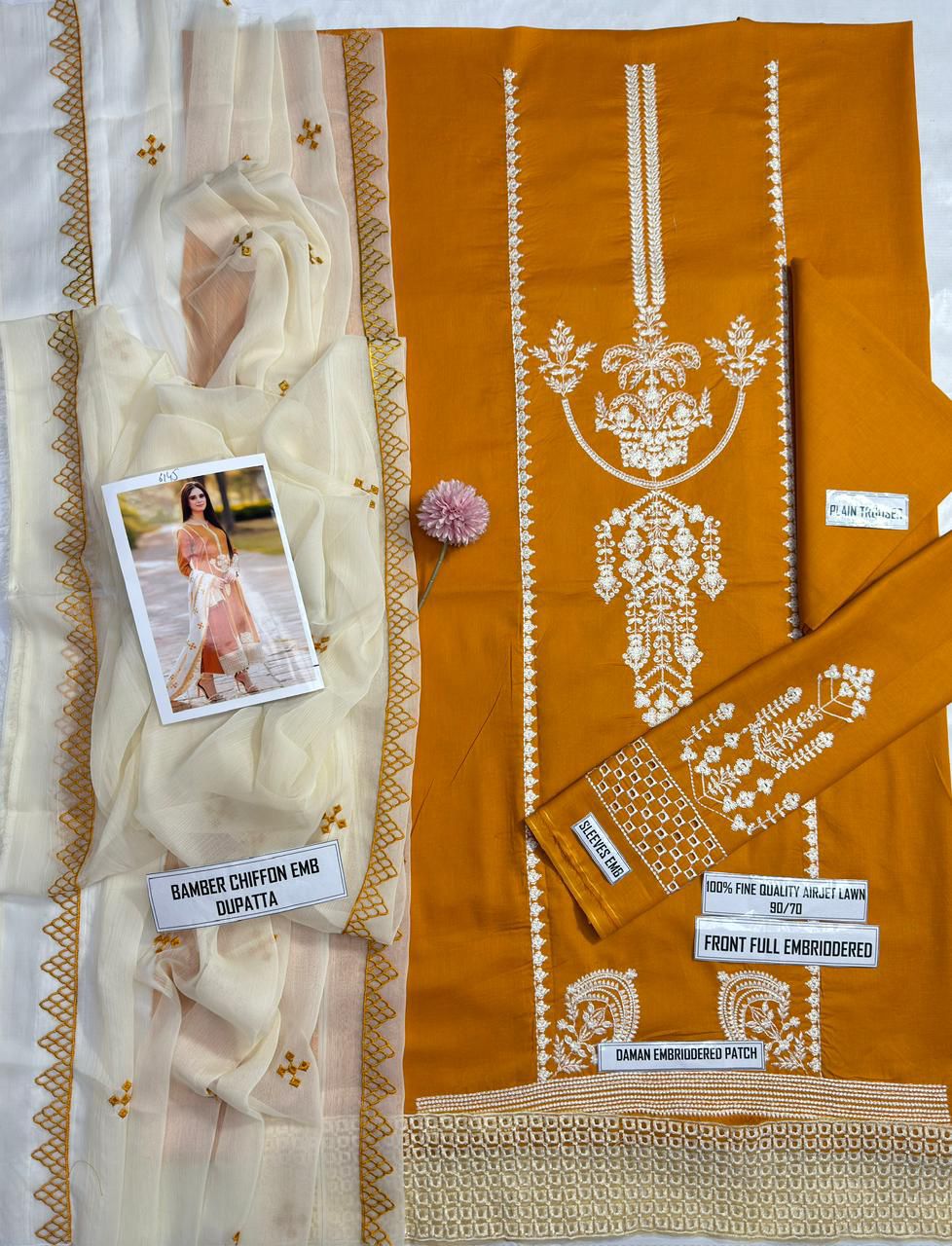 JAZMINE 3PC Lawn Fabric