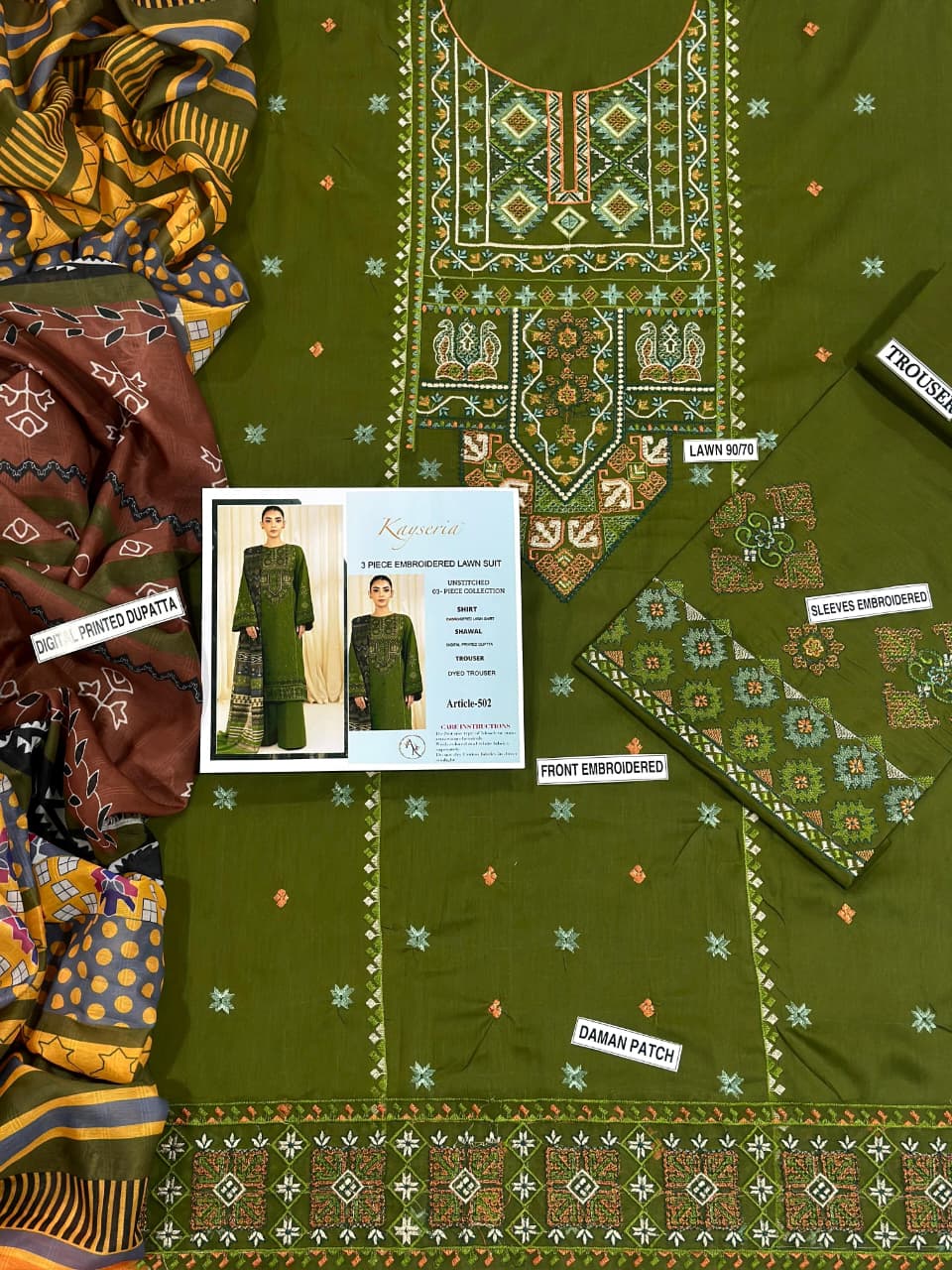 Sapphire 3PC Lawn Fabric