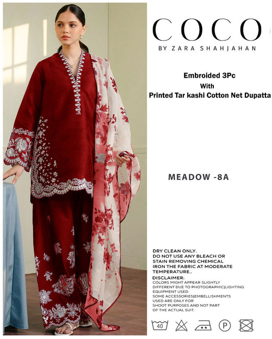 Coco By Zara ShahJahan 3PC Lawn Fabric