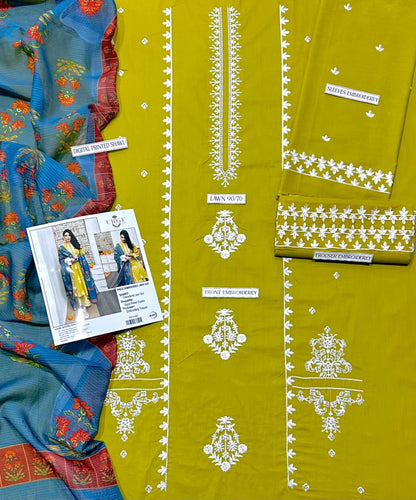 Coco By Zara ShahJahan 3PC Lawn Fabric