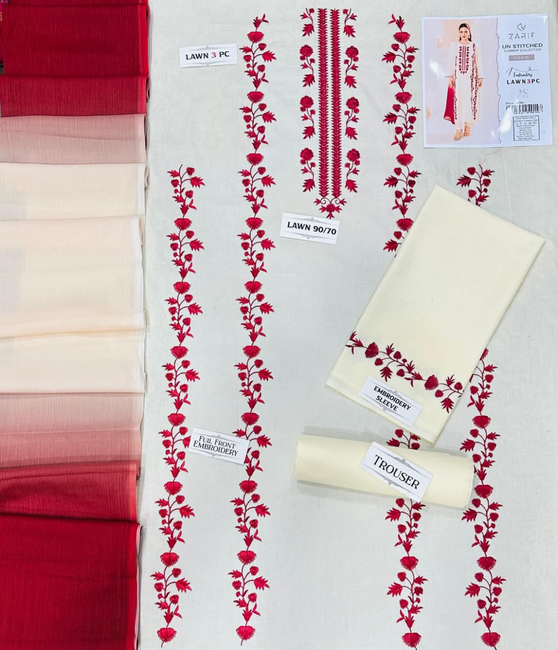 Urge 3PC Lawn Fabric