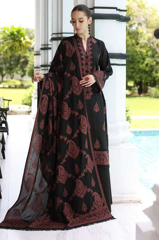 ✨ Karandi Fully Embroidered Unstitched 3PC Suit ✨