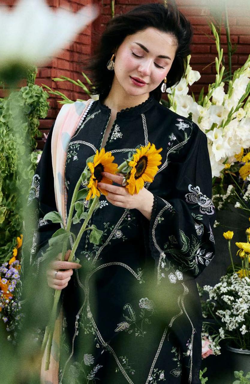 Unstiched 3PC Lawn Fabric