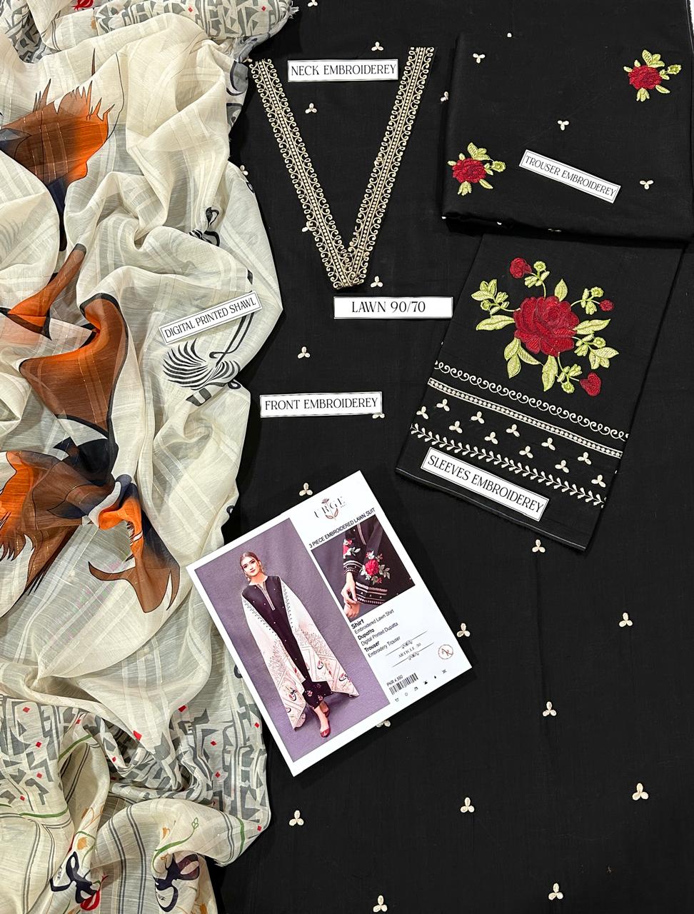 Urge Unstiched 3PC Lawn Fabric