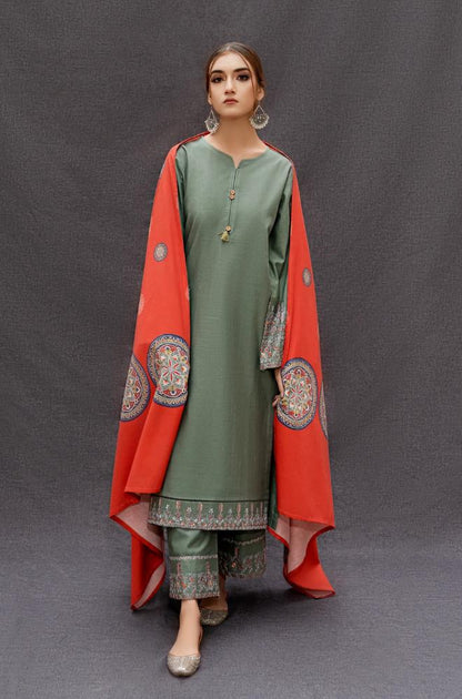 Unstiched 3PC Lawn Fabric