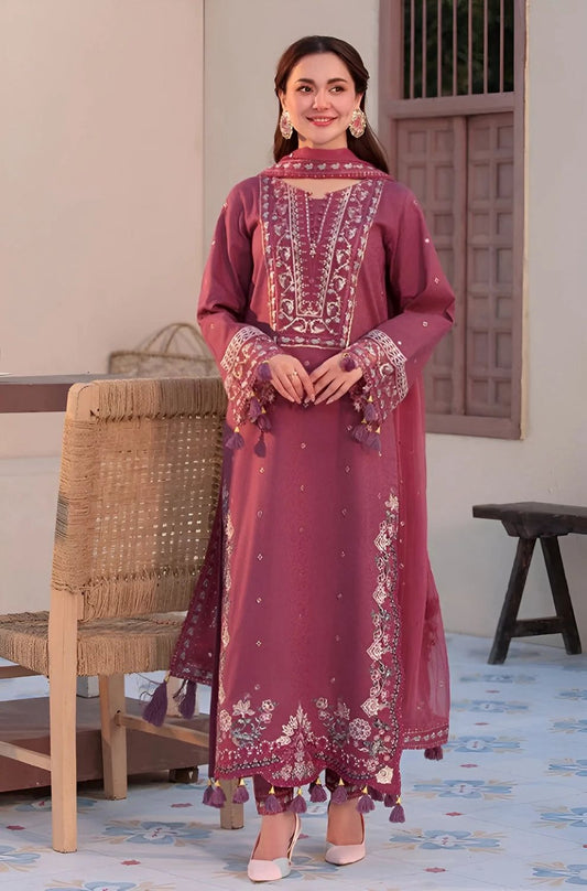 Embroidered 3-Piece in Lawn UNSTICED