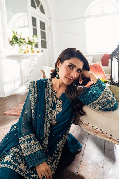 Embroidered 3-Piece in Lawn UNSTICED