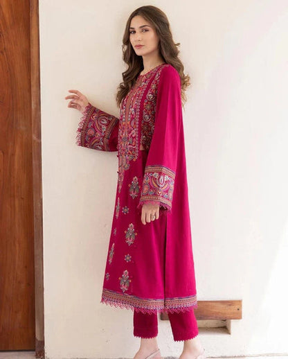 JAZMIN Unstitched Emb Lawn 2Pc