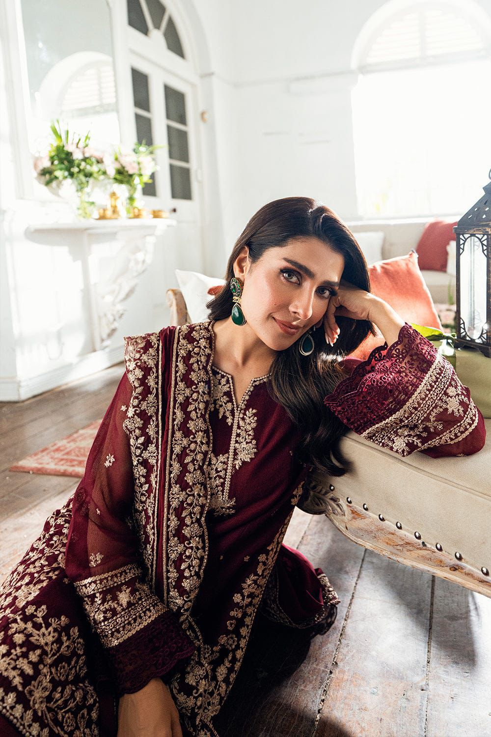 Embroidered 3-Piece in Lawn UNSTICED