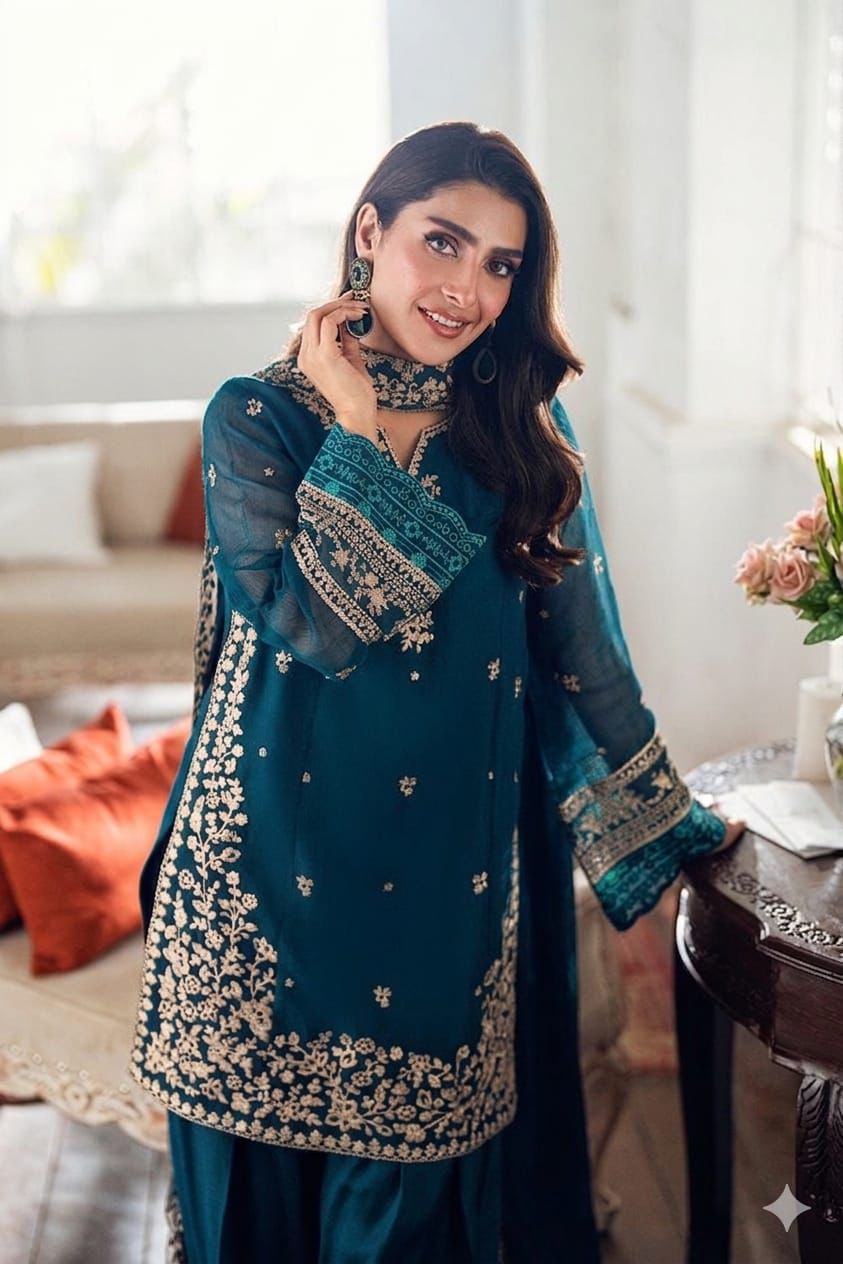 Embroidered 3-Piece in Lawn UNSTICED
