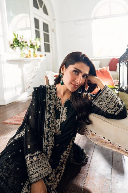 Embroidered 3-Piece in Lawn UNSTICED