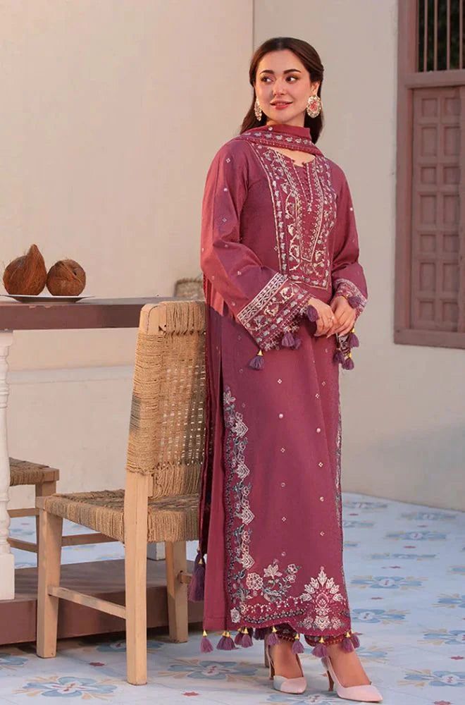 Embroidered 3-Piece in Lawn UNSTICED