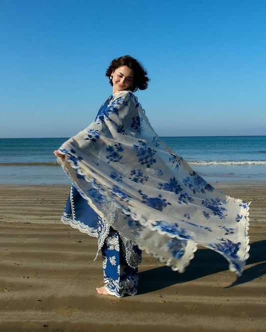 Coco By Zara Shahjahan Embroidered  Suits Unstitched 3 Piece C