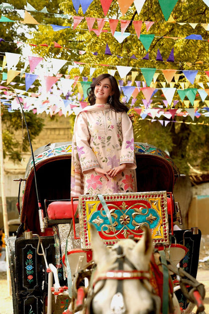 Embroidered 3-Piece in Lawn UNSTICED