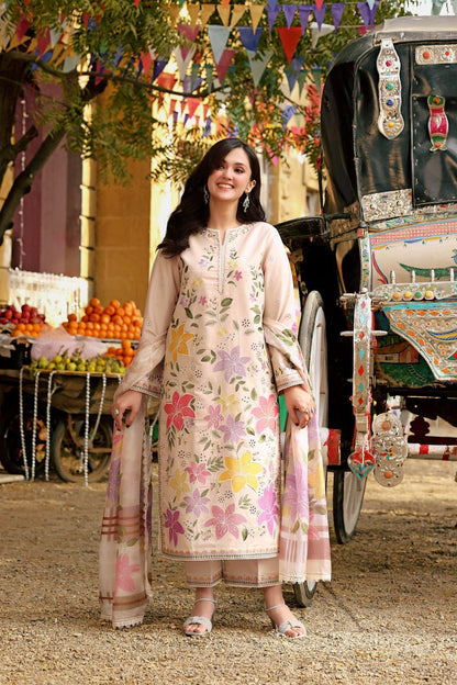 Embroidered 3-Piece in Lawn UNSTICED