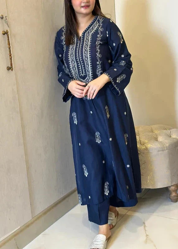 Umzay Brand Dhanak FABRIC 2pic Unstiched