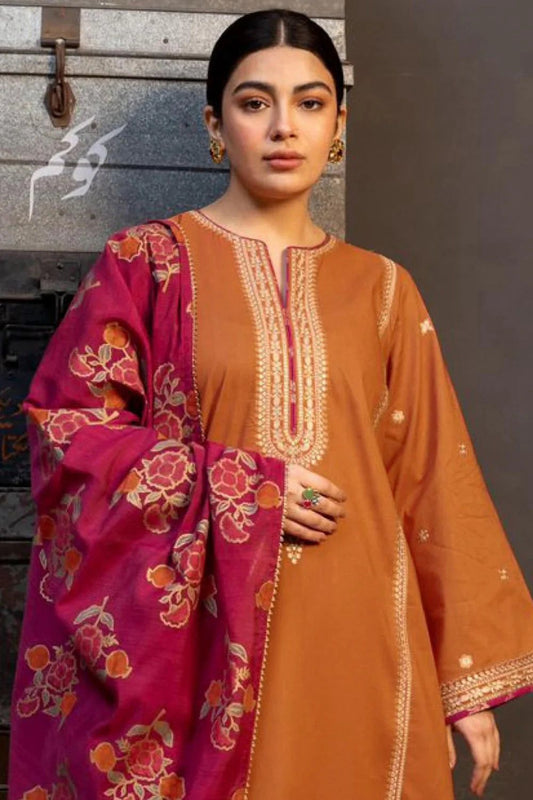 Kokum– Luxury Embroidered 3-Piece in Lawn unsticed AS-26