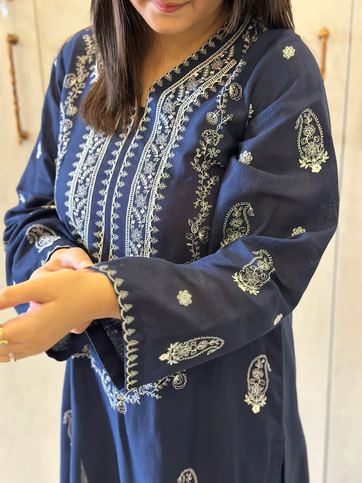 Umzay Brand Dhanak FABRIC 2pic Unstiched