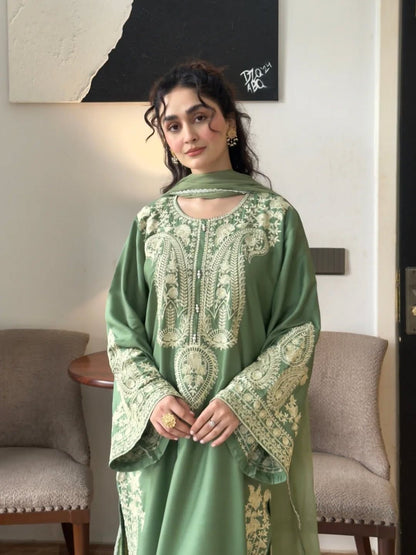 Embroidered 3-Piece in Lawn UNSTICED