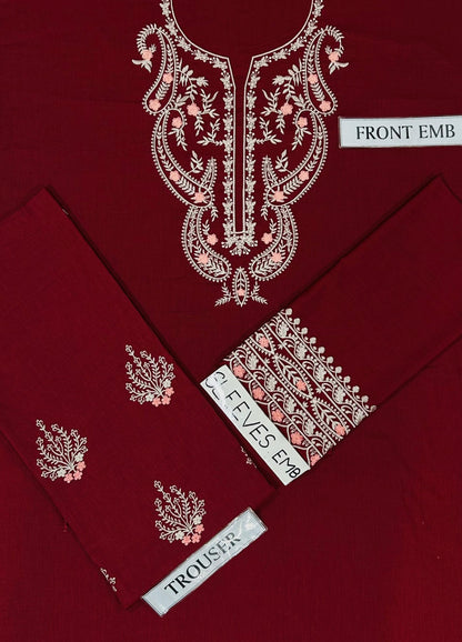 UNSTITCHED 2PC LAWN EMBROIDERED SUIT