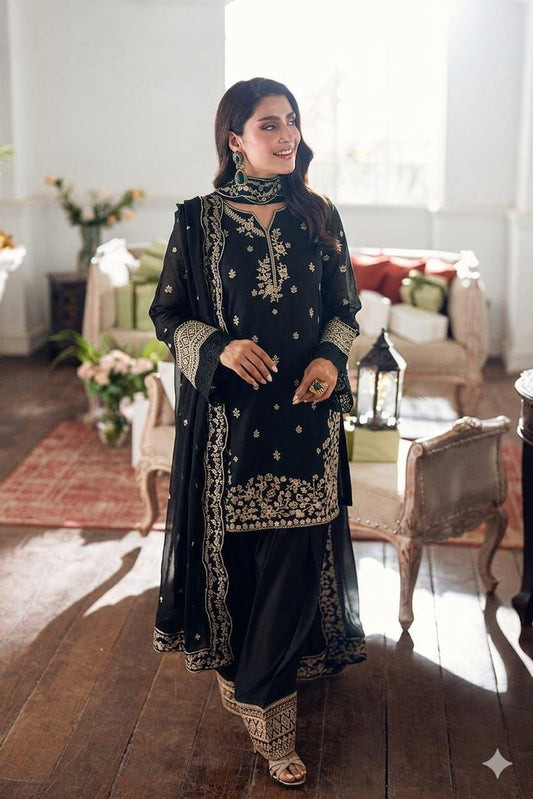 Embroidered 3-Piece in Lawn UNSTICED