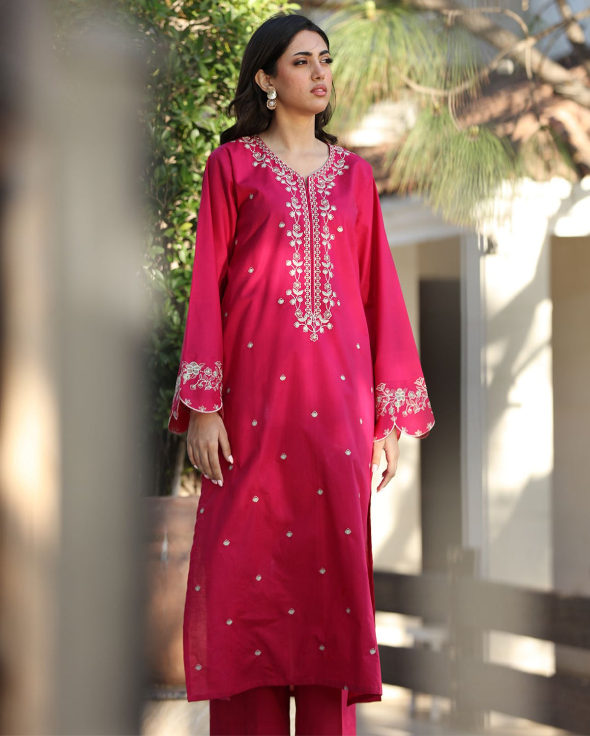 UNSTITCHED 2PC LAWN EMBROIDERED SUIT